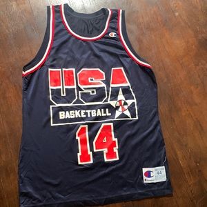 VINTAGE TEAM USA ALONZO MOURNING JERSEY